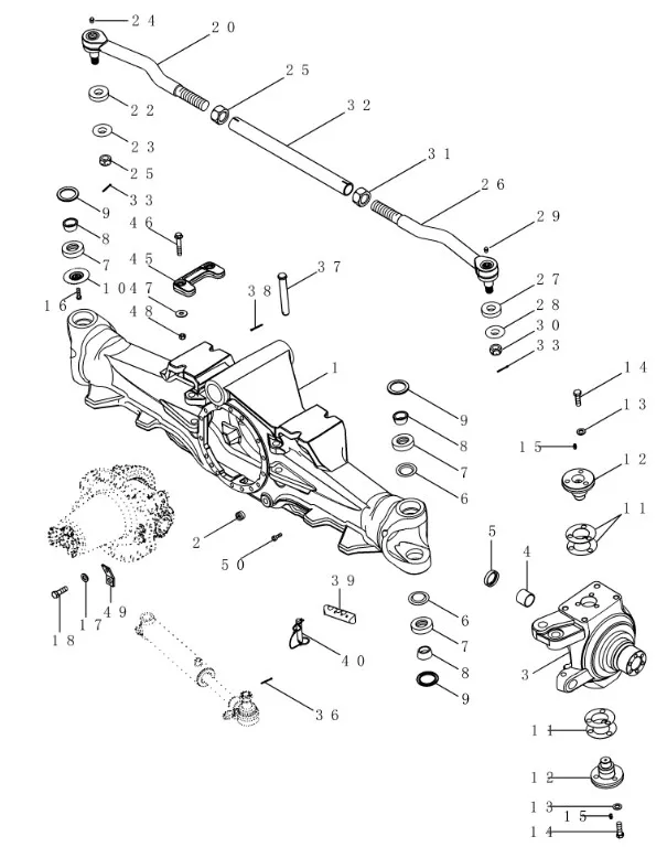 87455806 - Гайка шлиц. М22 пальца тяги рул. моста пер. CNH/DS 4/5кл. TGT8./Mg.