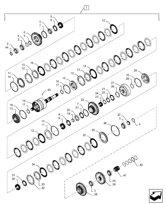 358908A1 - Кольцо упорное вала КПП TJT9./St.
